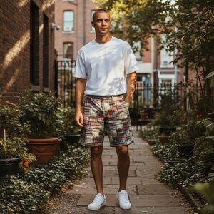 Aeropostale: 12” Madras Shorts